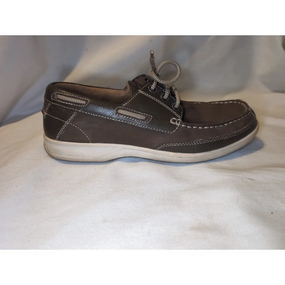 Men's Florsheim Lakeside Oxford Moc Toe 13157-200 Brown Nubuck Leather Sz 9M
